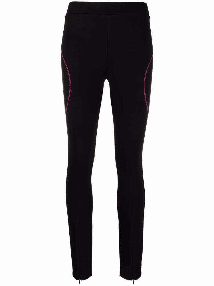 Karl Lagerfeld contrast stitching leggings - Black Cover