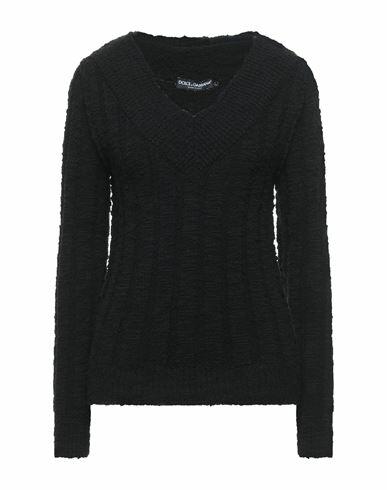 Dolce & gabbana Woman Sweater Black Virgin Wool, Polyamide Cover