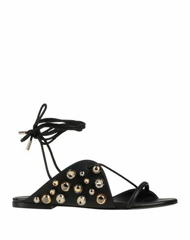 Stella Mccartney Woman Sandals Black Textile fibers Cover