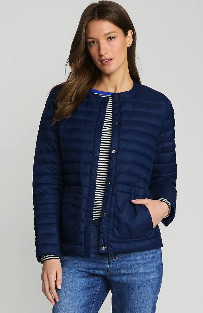 Lands' End Wanderweight Collarless Down Jacket in Deep Sea Navy Cover