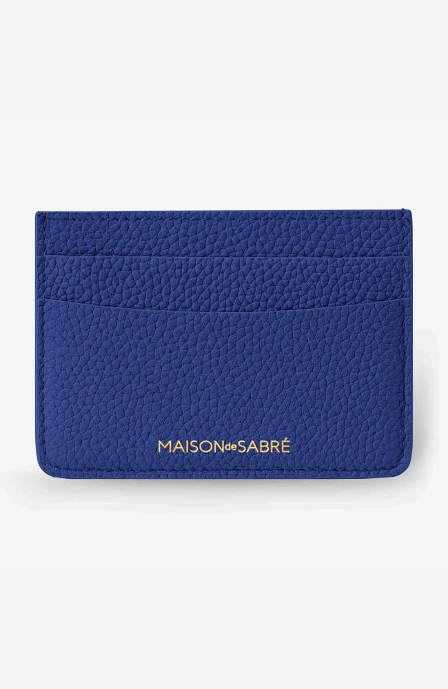 MAISON de SABRÉ Leather Card Holder in Lapis Blue Cover