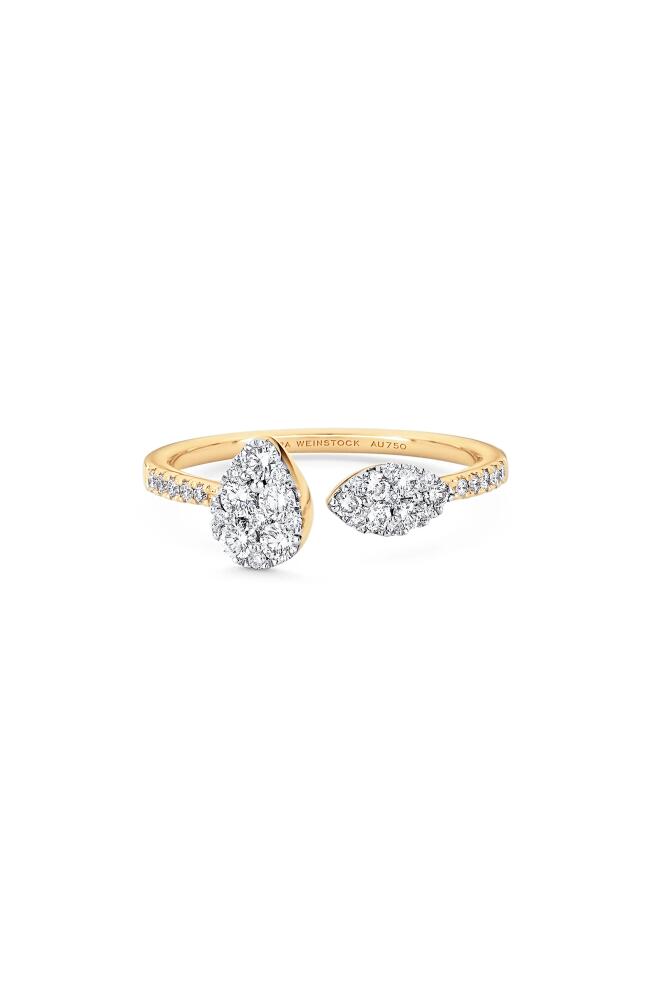 Sara Weinstock Reverie Pavé Pear & Marquise Diamond Ring in 18K Yg Cover