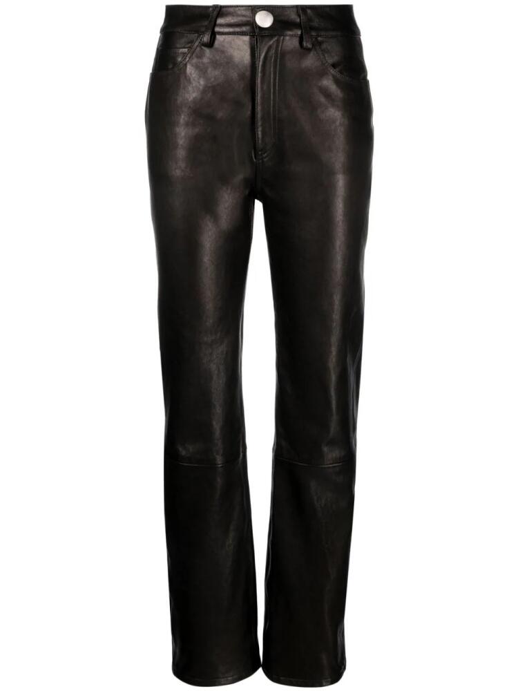 KHAITE The Danielle leather trousers - Black Cover