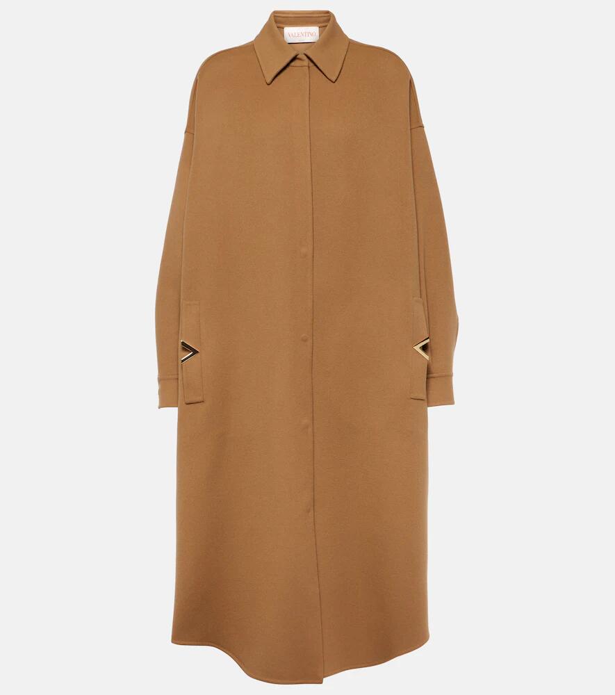 Valentino VGold wool and cashmere coat Cover