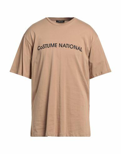 Costume National Man T-shirt Camel Cotton Cover