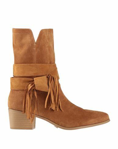 Stele Woman Ankle boots Camel Soft Leather Cover