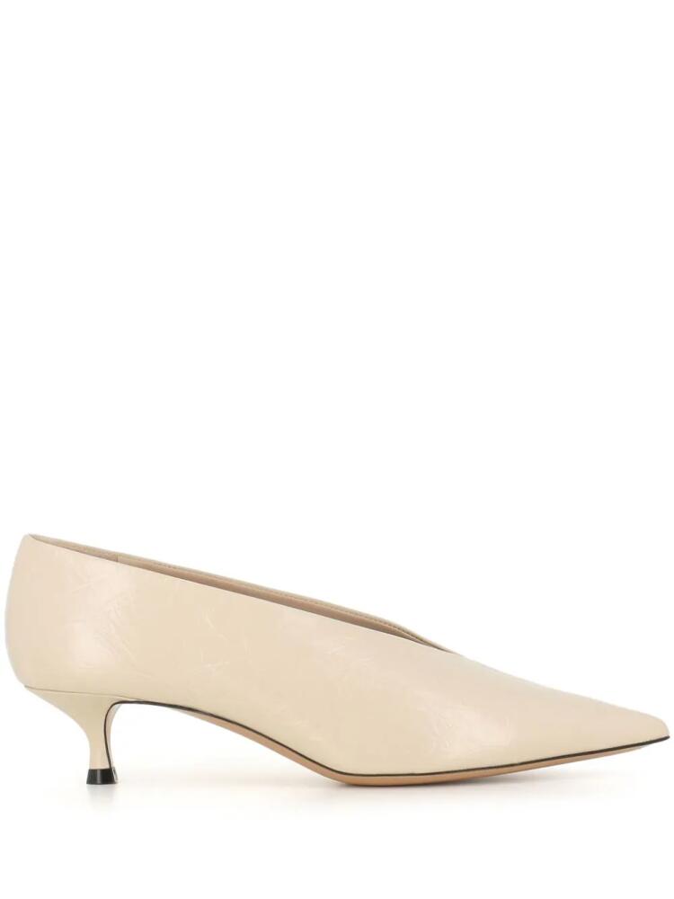 Le Monde Beryl Babouche 40mm leather pumps - Neutrals Cover