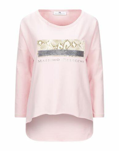 Mr Massimo Rebecchi Woman Sweatshirt Pink Cotton, Elastane Cover