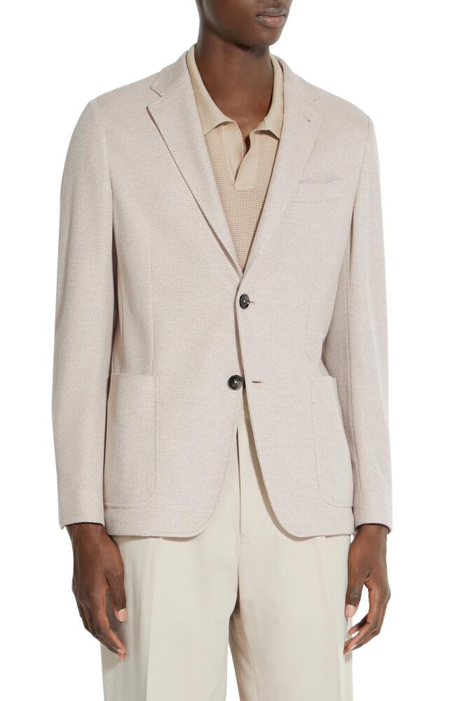 ZEGNA Jerseywear Cotton Sport Coat in Ecru Cover