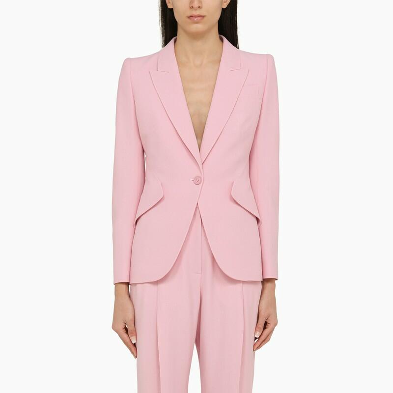 Alexander McQueen Pink single-breasted jacket Cover