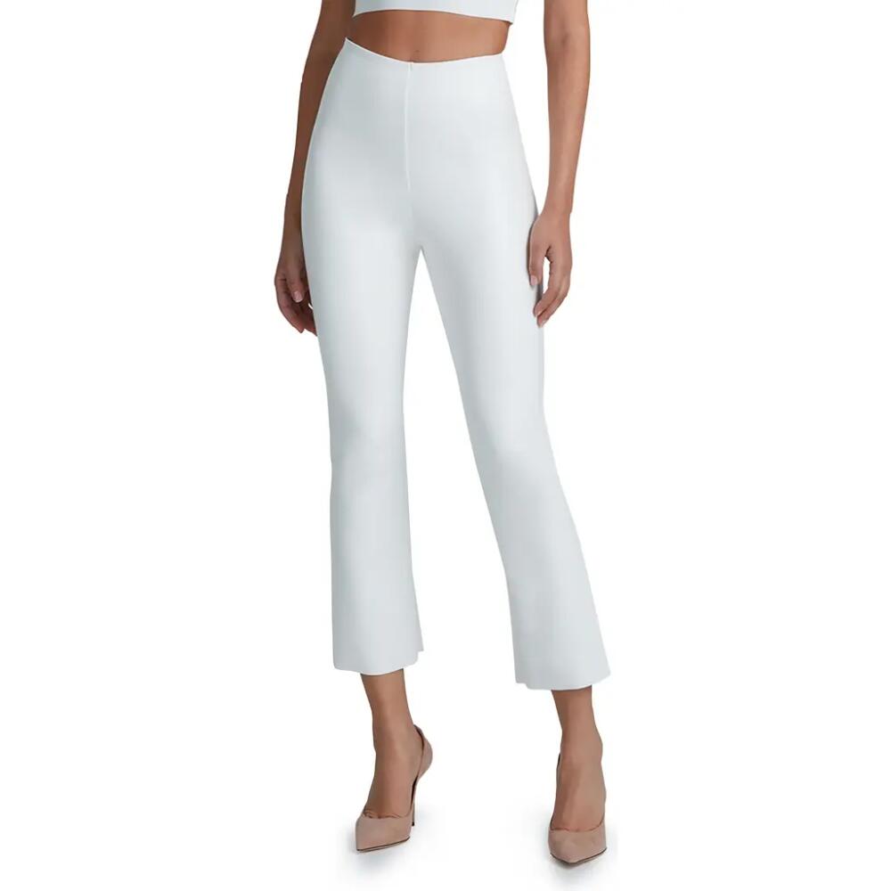 Commando Faux Leather Flare Crop Pull-On Pants in White Cover