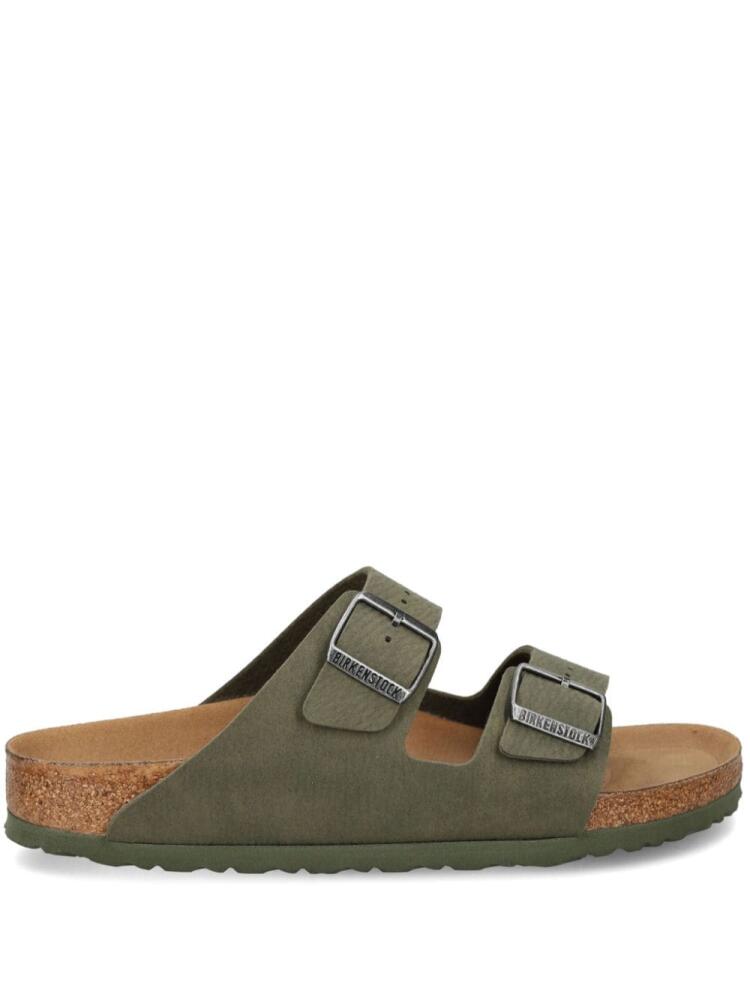 Birkenstock Arizona Birko-Flor buckled slides - Green Cover