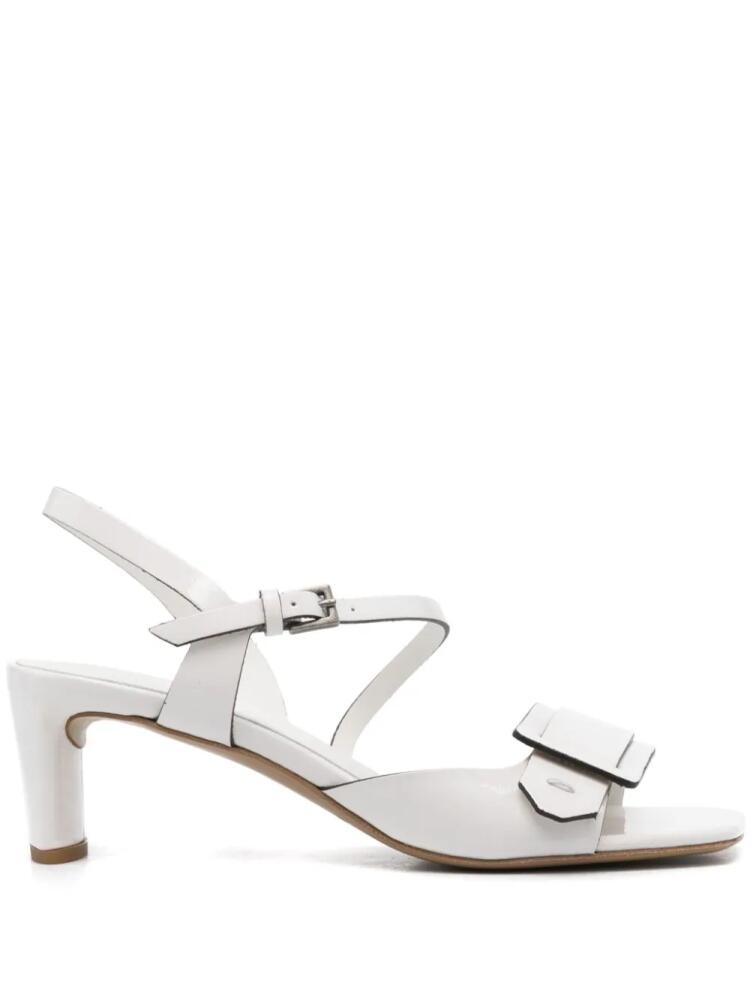 Del Carlo 55mm Moore patent leather sandals - White Cover