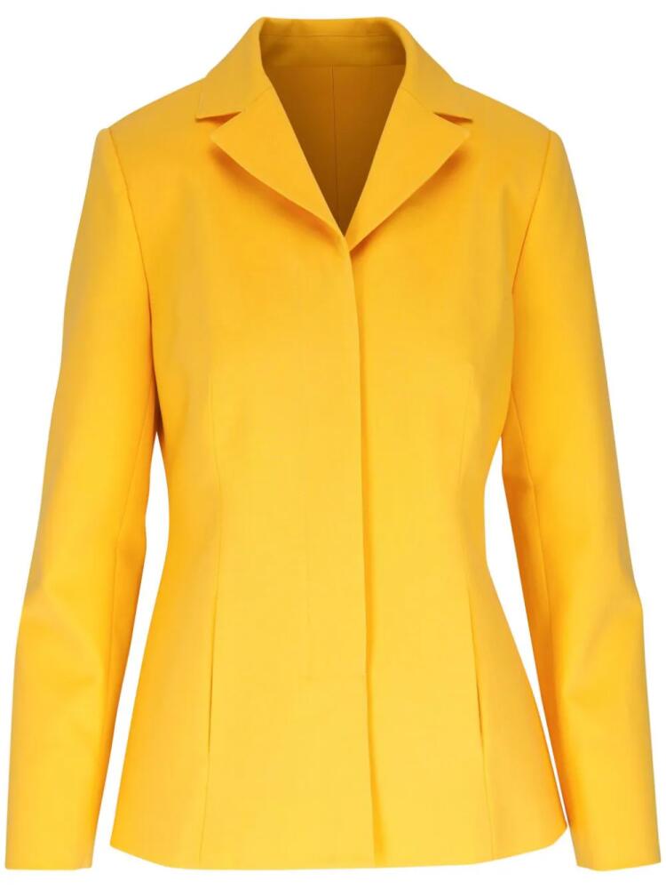 Carolina Herrera single-breasted wool blazer - Yellow Cover