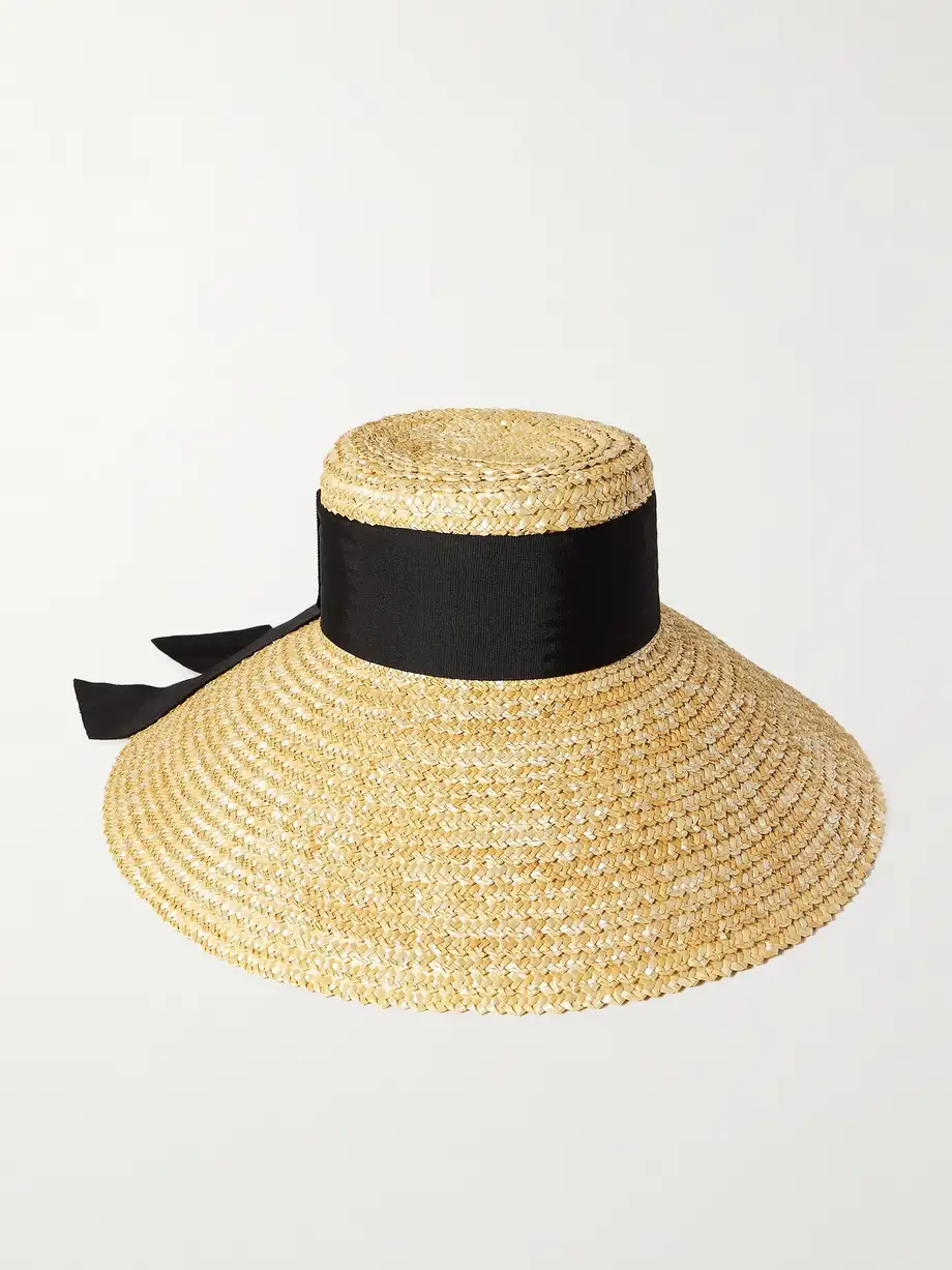 Eugenia Kim - Mirabel Grosgrain-trimmed Straw Sunhat - Neutrals Cover