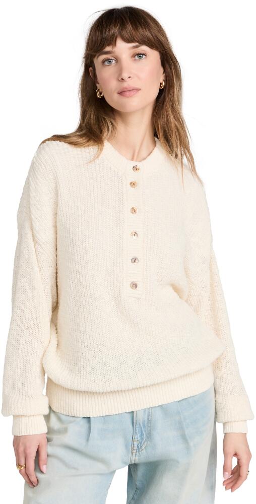 AMO Gertrude Henley Sweater Bone Cover