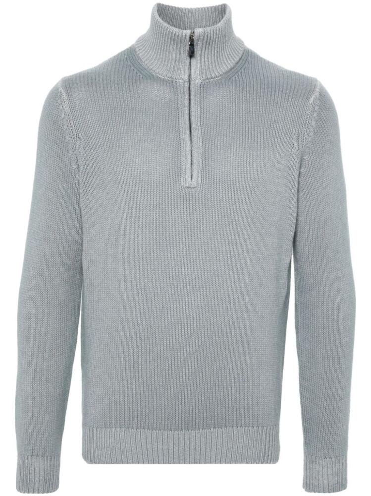 Dell'oglio high-neck wool blend jumper - Grey Cover