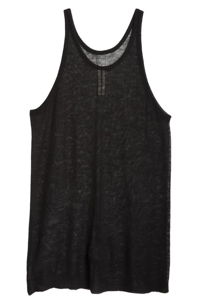 Rick Owens Oversize Wool Sweater Tank in Black Cover