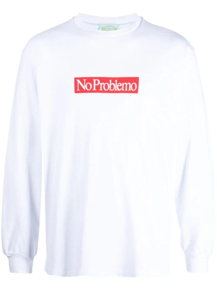 Aries Problemo Supremo long-sleeve sweatshirt - White Cover