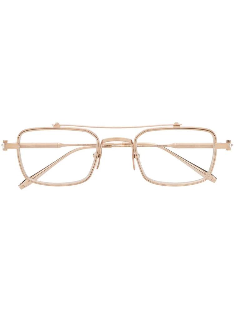 Akoni Cassini square-frame glasses - Gold Cover