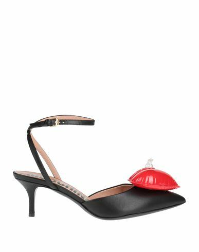 Moschino Woman Pumps Black Calfskin Cover