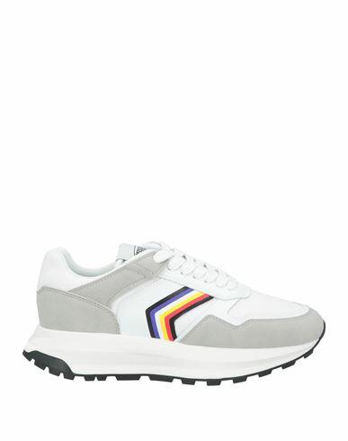 Missoni Man Sneakers White Textile fibers, Leather Cover