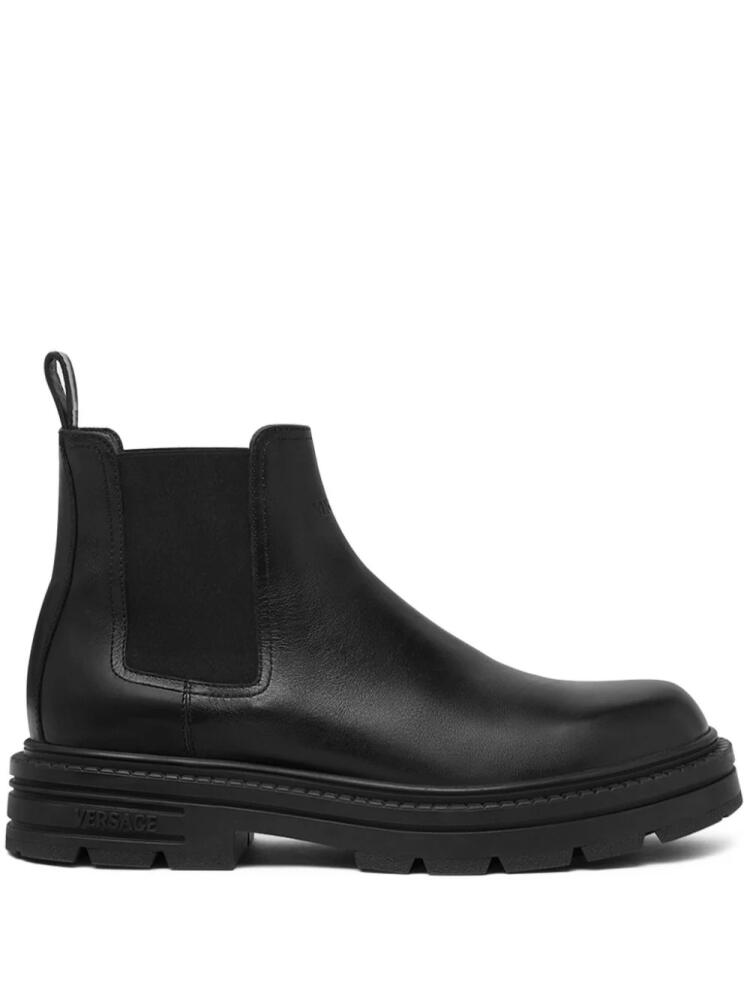 Versace Adriano leather Chelsea boots - Black Cover