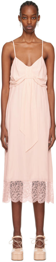 Simone Rocha Pink Bow Midi Dress Cover