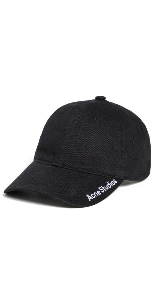 Acne Studios Logo Cap Black Cover