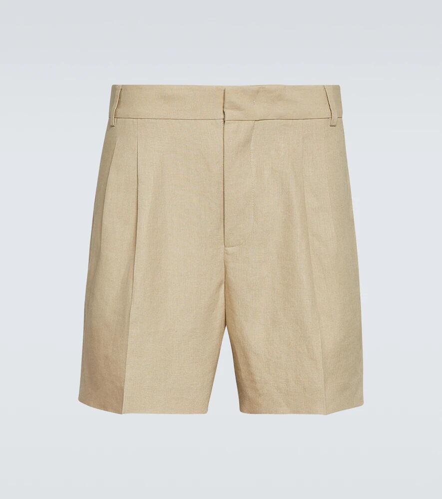 Loro Piana Honiara linen canvas Bermuda shorts Cover