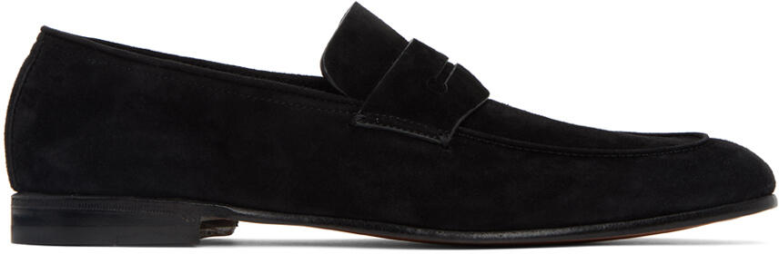 ZEGNA Black 'L'Asola' Loafers Cover