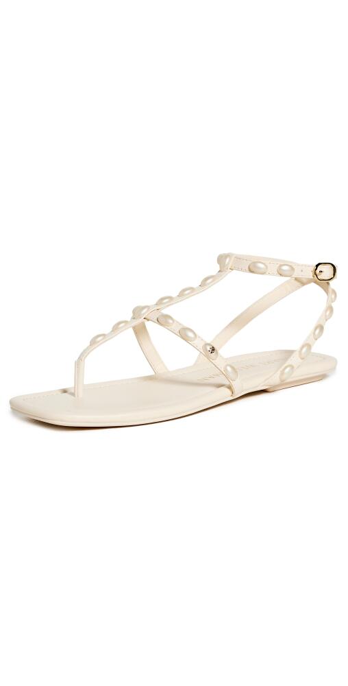 Stuart Weitzman Pearlita Flat Sandals Seashell Cover