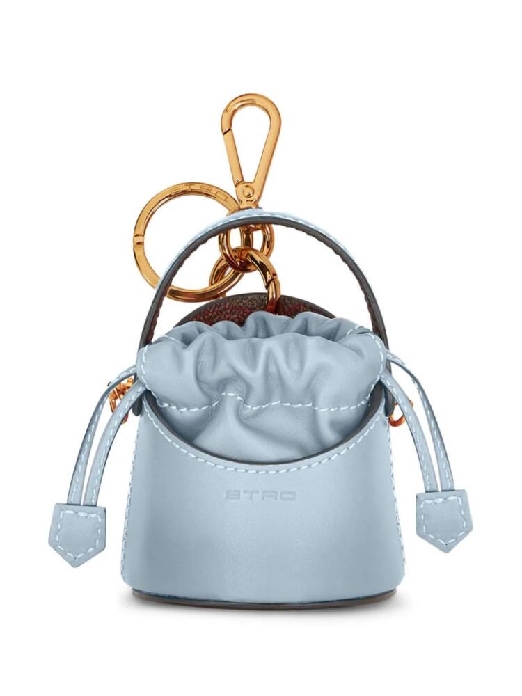 ETRO Saturno leather charm - Blue Cover