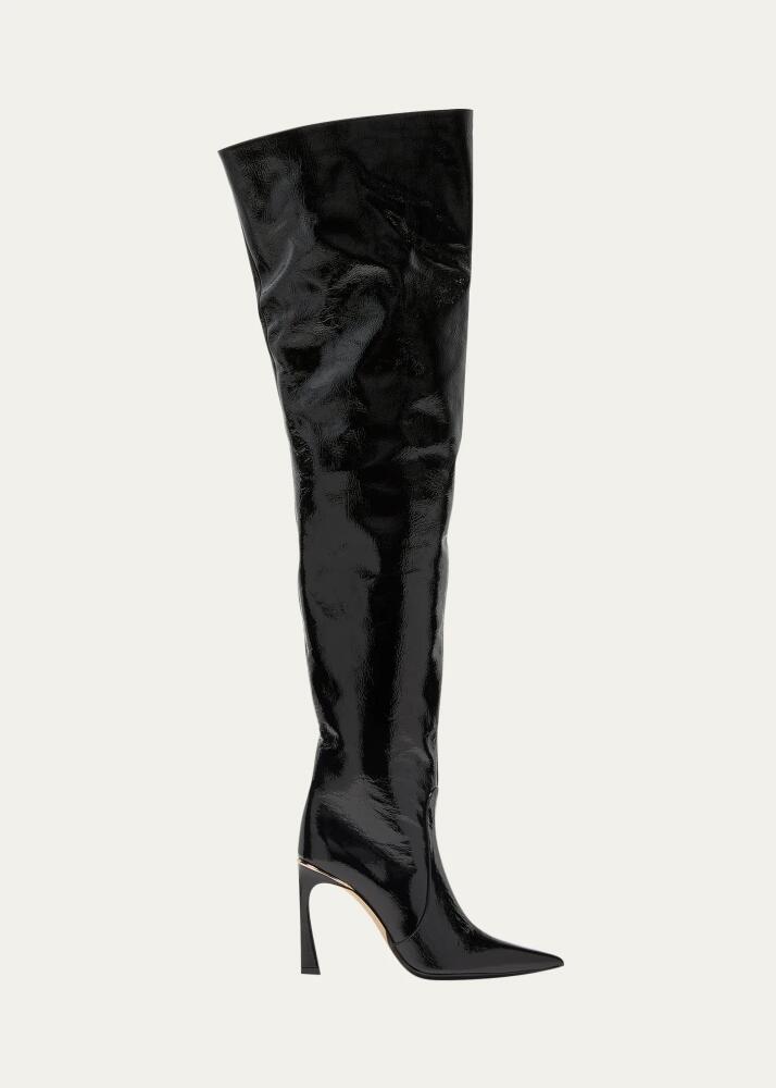 Victoria Beckham Patent Leather Over-The-Knee Boots Cover