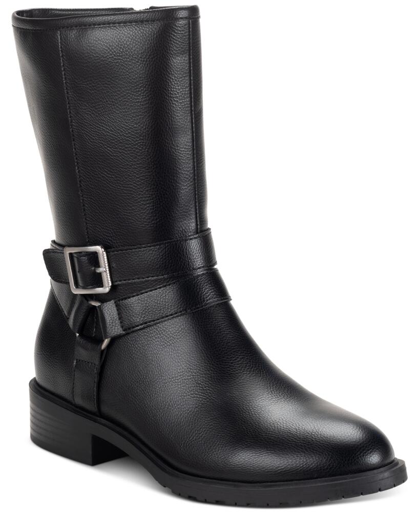 Style & Co Women's Valeriee Mid Shaft Boots, Created for Macy's - Black Sm Cover