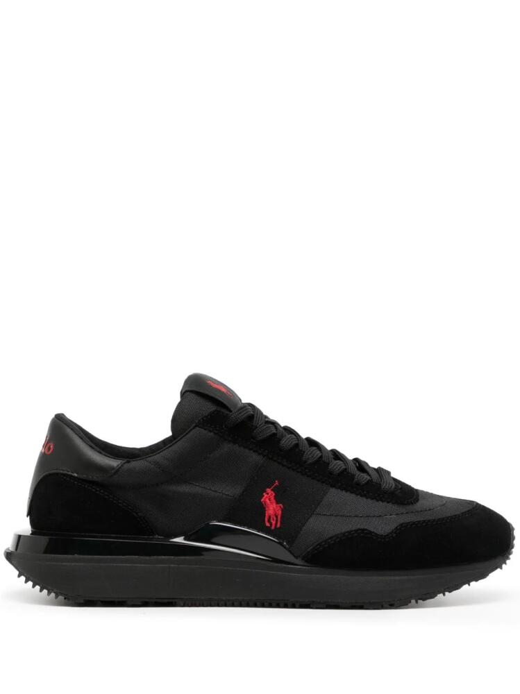 Polo Ralph Lauren embroidered-logo low-top sneakers - Black Cover