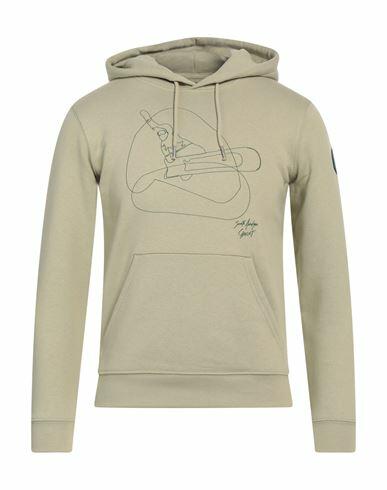 Société Anonyme Man Sweatshirt Sage green Organic cotton, Recycled polyester Cover