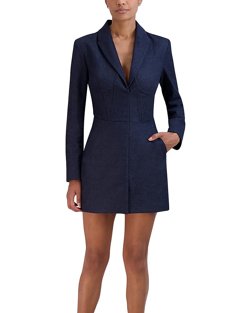 Bcbgmaxazria Denim Mini Blazer Dress Cover