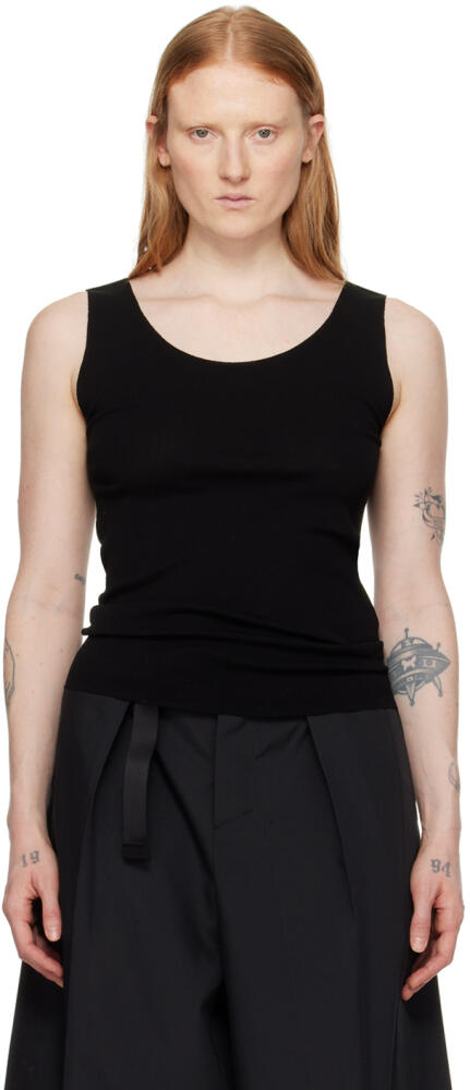 PLEATS PLEASE ISSEY MIYAKE Black A-Poc Tank Top Cover