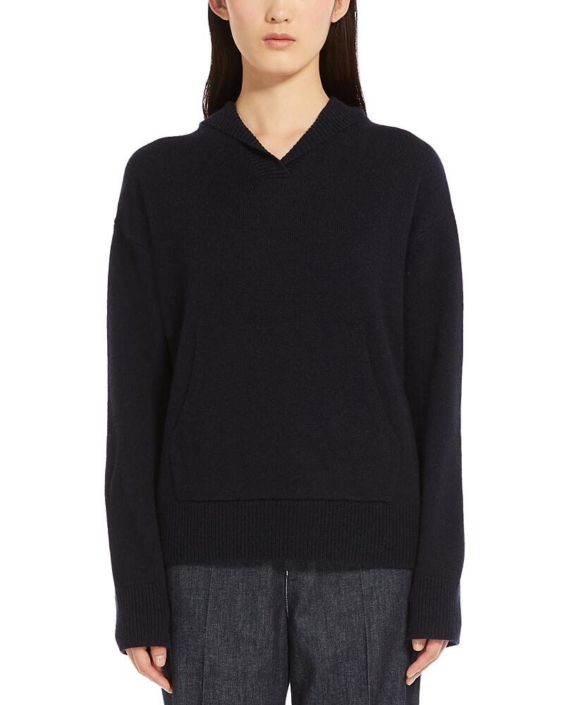 Max Mara Verona Wool Blend Hooded Sweater Cover