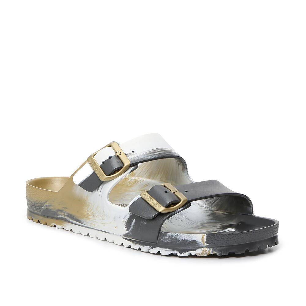 Birkenstock Arizona Essentials Slide Sandal | Men's | Gold/Black/White Cover