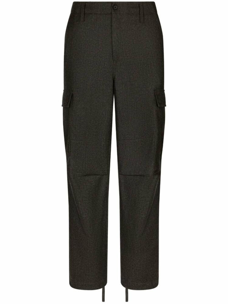 Dolce & Gabbana virgin-wool cargo trousers - Grey Cover