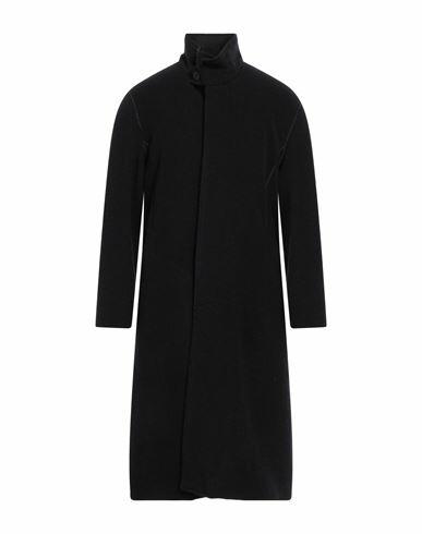 Emporio Armani Man Overcoat & Trench Coat Black Virgin Wool, Polyamide, Polyester Cover