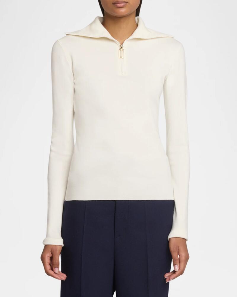 Victoria Beckham Quarter-Zip Sweater Cover