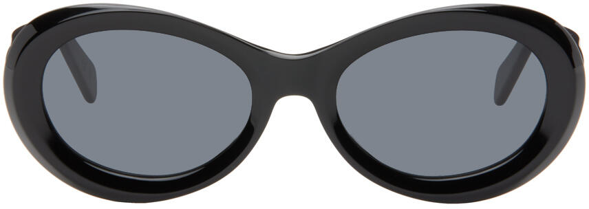 TOTEME Black 'The Ovals' Sunglasses Cover