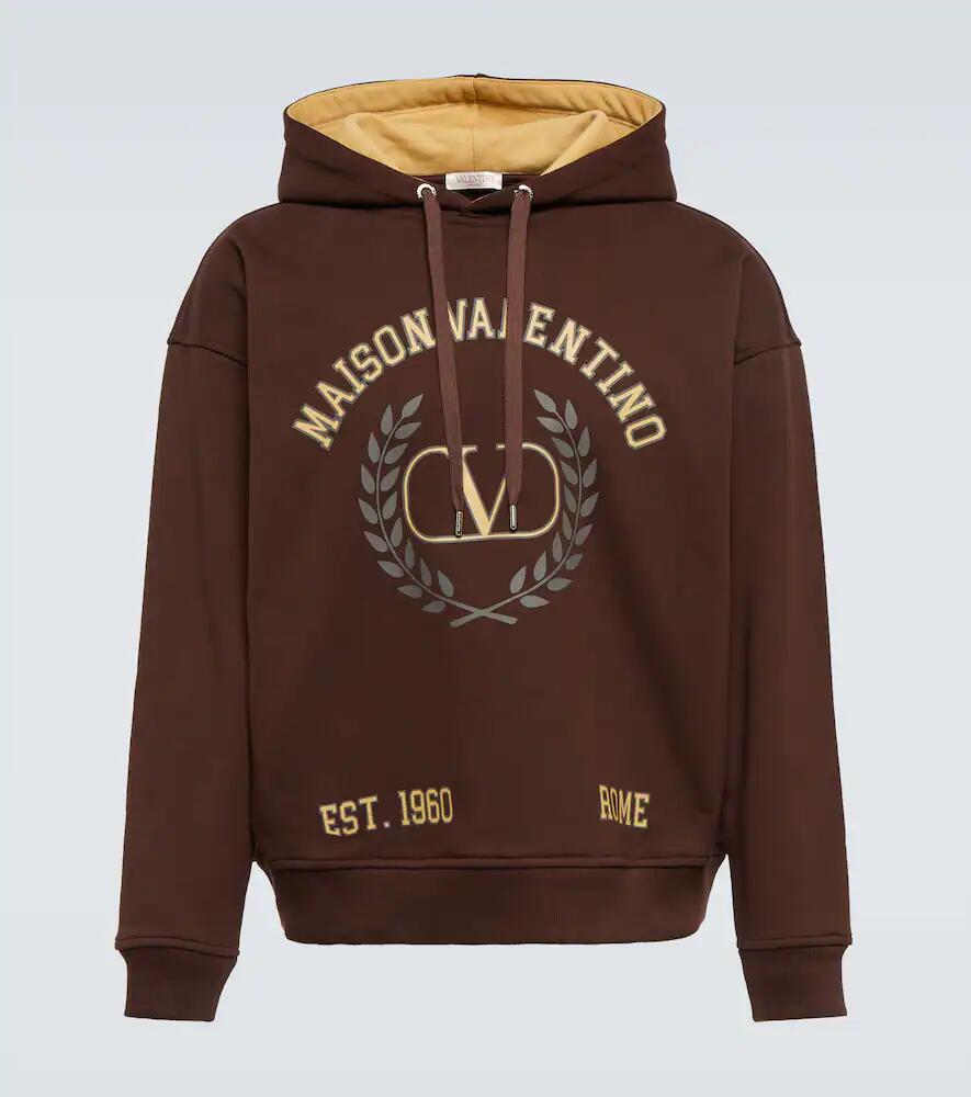 Valentino Printed cotton jersey hoodie Cover