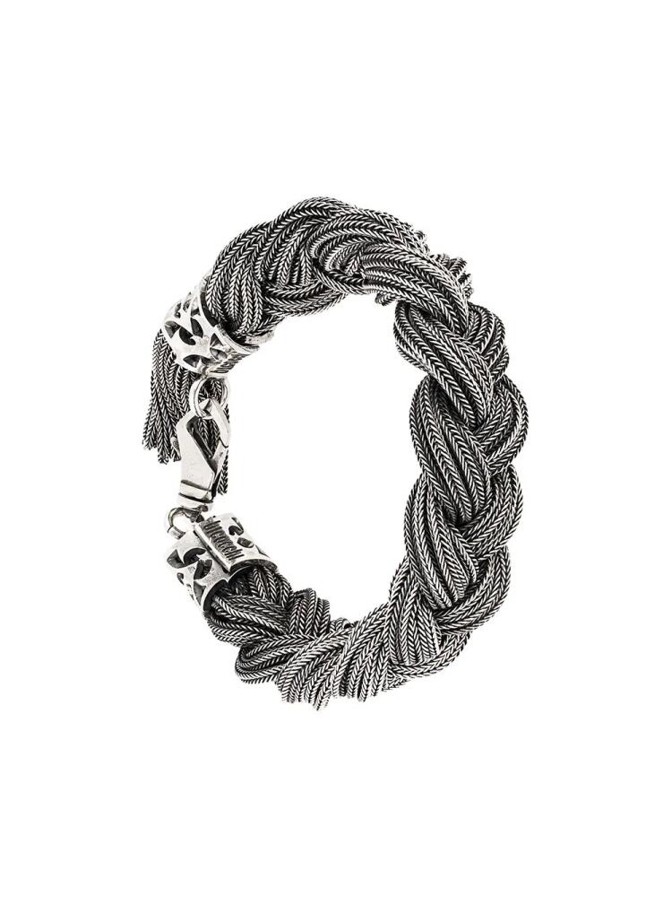 Emanuele Bicocchi braided bracelet - Metallic Cover