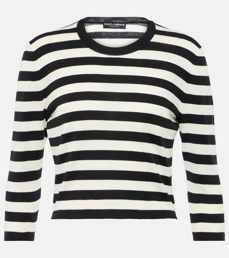 Dolce & Gabbana Striped virgin wool sweater Cover