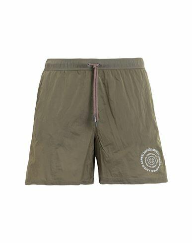 Aspesi Man Swim trunks Military green Polyamide Cover