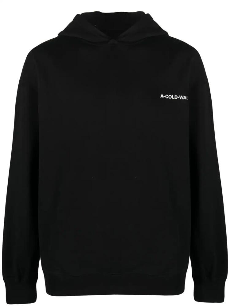 A-COLD-WALL* Essentials logo-print cotton hoodie - Black Cover